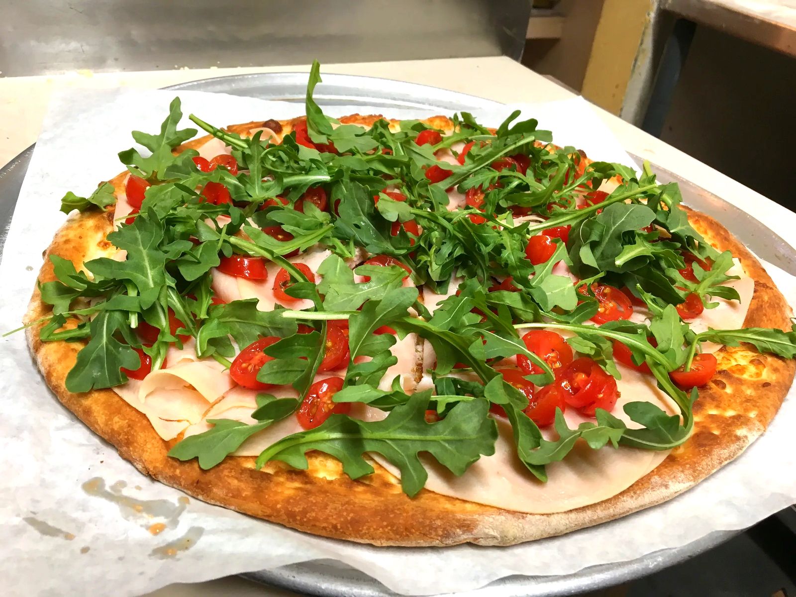 Fresh pizza at Guido's